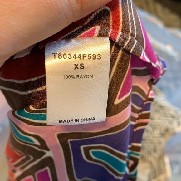 Tart / Colorful blouse / size extra small - Picture 6 of 7